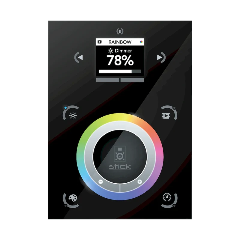 DE3 1024ch, Glass, USB, Ethernet, Color Screen, 500 Scenes, 10 Zones. BD1 Black Finish