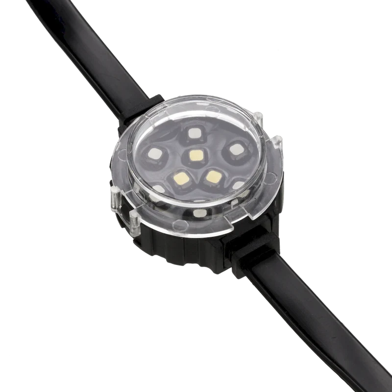 Pixel Dot String 4in on center, 50 Ndes, 36in lead & N tail Black