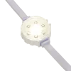 Pixel Dot String 12in on center, 25 Ndes, 36in lead & N tail White