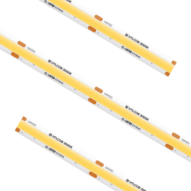 High Output COB Tape Light IP54 3000K 16.4Ft
