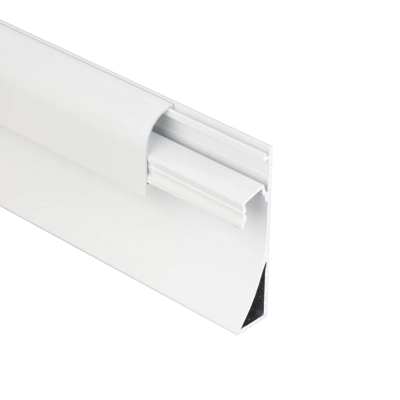 Premium Extrusion: Baseboard 2M, White Finish